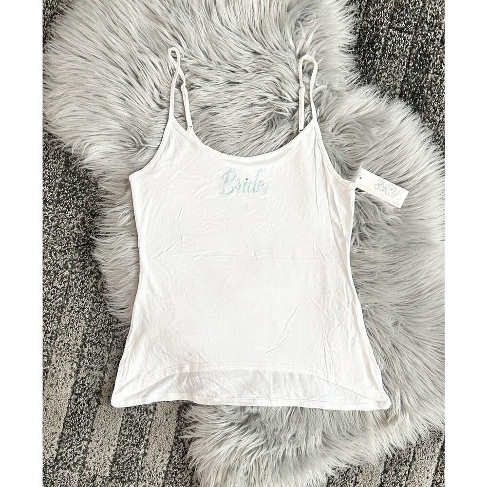 Bride Sleepwear Tank Top. Bridal Top. Getting Ready Bridal Tank. Size Small